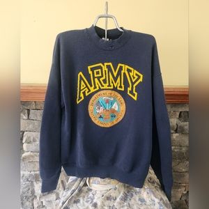 Vtg. ARMY Crewneck
